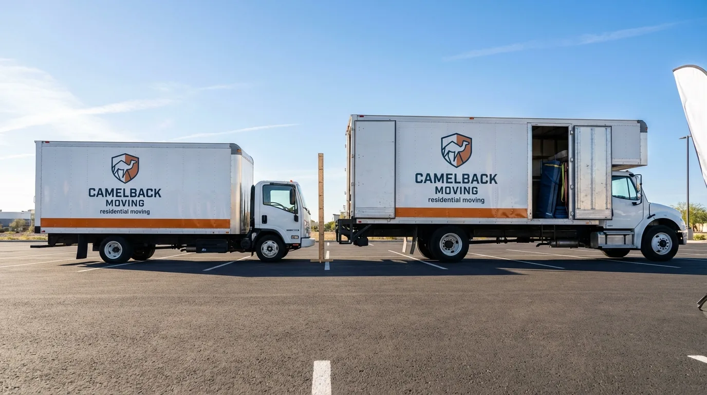 Moving truck size capacity guide in Le Grand